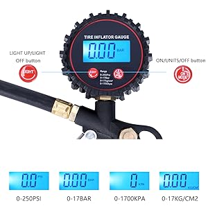 tire inflator pressure
