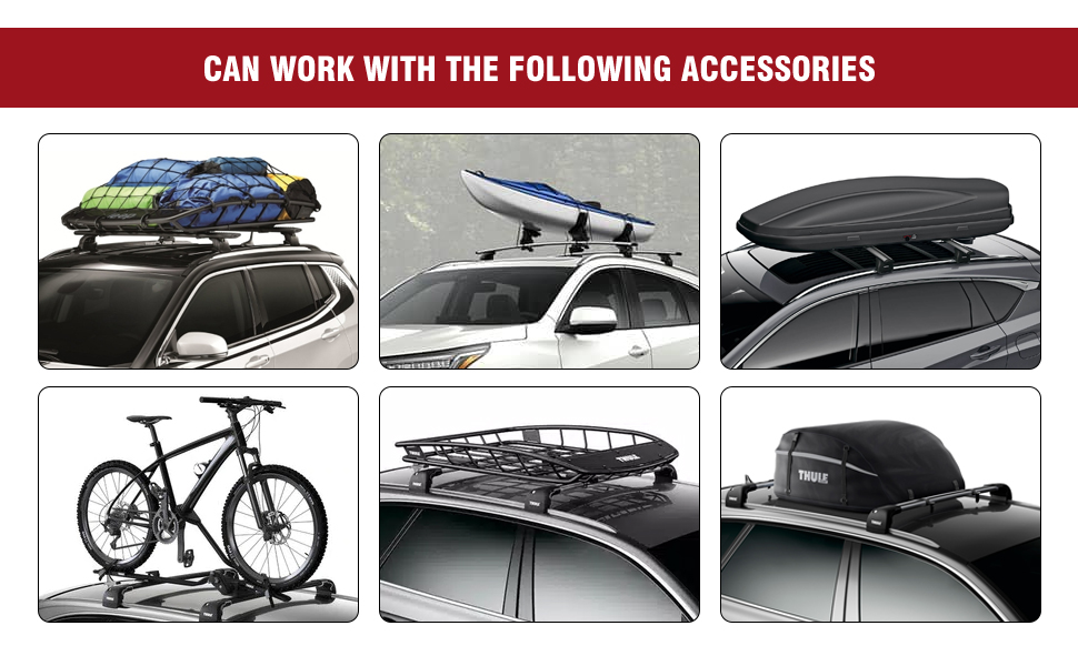 PARTOL Highlander Roof Rack Crossbars Compatible with