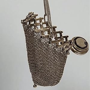 Amazon | レトロシルバーコインメッシュバッグ, ハンドメイド