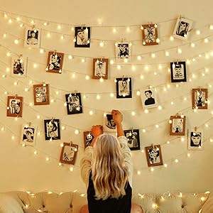 Curtain String Lights bedroom