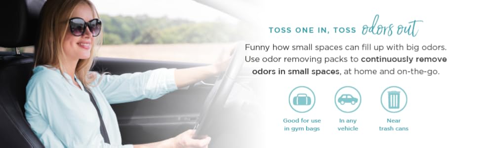 Odor Eliminating, Deodorizing Packs
