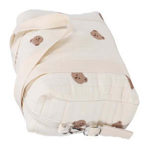 Baby Stroller Storage Bag, Zipper Embroidery Universal Stroller Caddy Organizer Handbag (Bear Bag) 24 2011230024611-2
