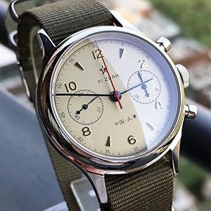 Amazon.co.jp: GIV クロノグラフ 腕時計 1963 機械式 アナログ