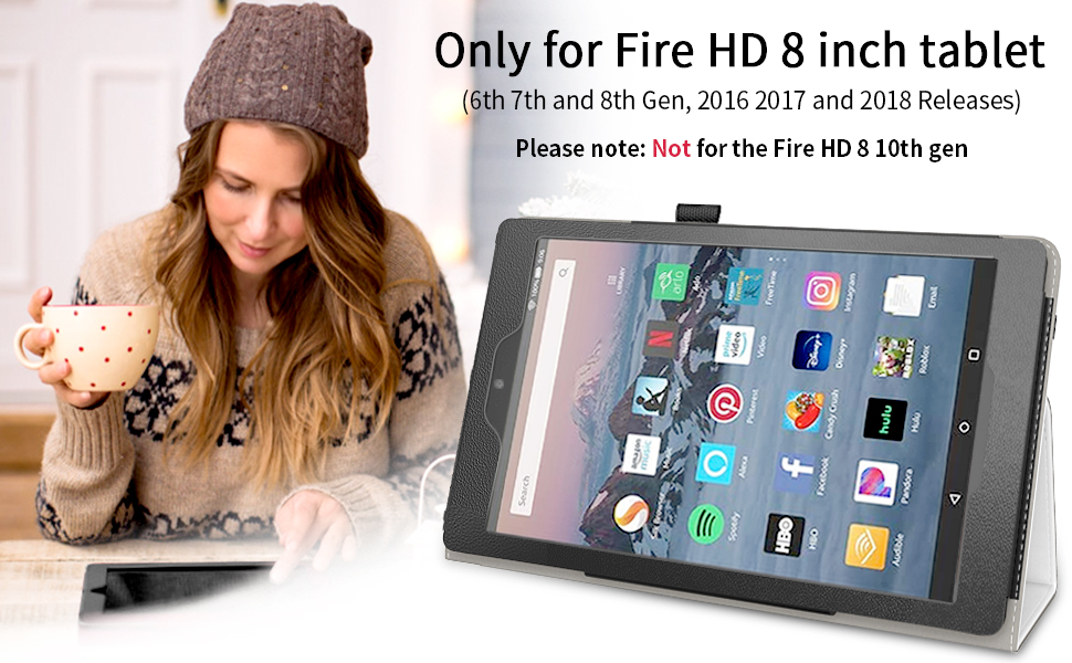 Amazon.com: VORI Folio Case for Amazon Fire HD 8 Tablet (8th