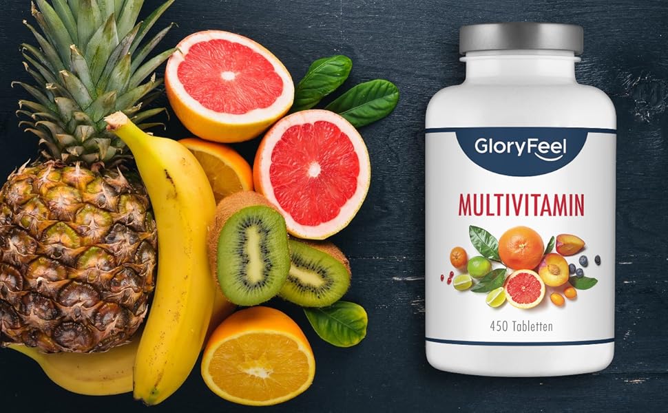 Multivitamin Hochdosiert 450 Tabletten (15 Monate) Vergleichssieger