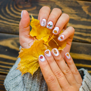Thanksgiving fall nail stickers decals for nails art  water transfer