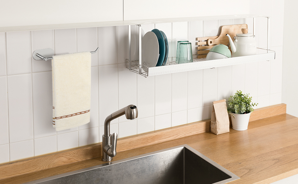 Amazon Brand – Umi Portasciugamani 23,5 cm, Anello ...