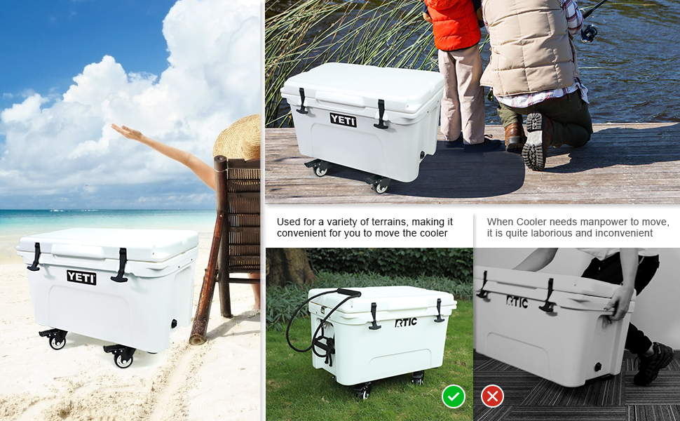 AIEVE Cooler Wheel, 4 Pack Heavy Duty Universal Cooler