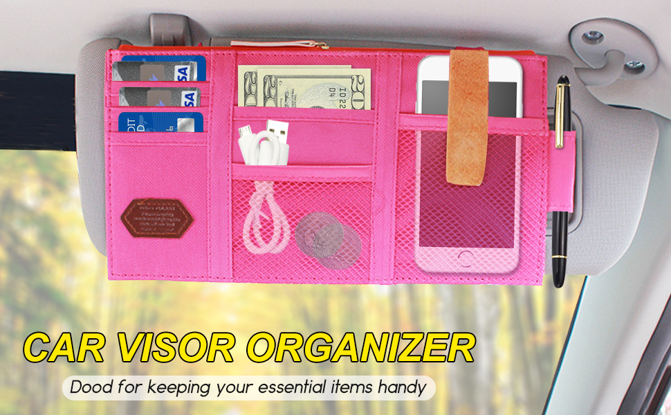 Rumfo MultiFunction Car Space Sun Visor Organizer Card