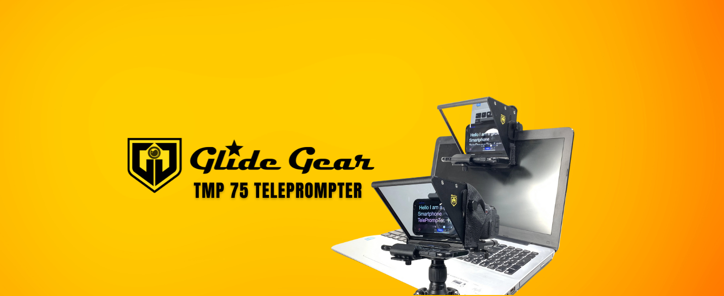 Glide gear TMP75-VIDEO撮影用プロンプター Glide Gear TMP 75 Laptop Smartphone Prompt/DSLR Video