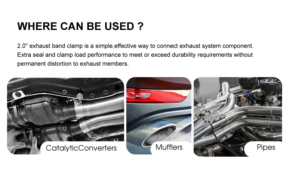 EVIL ENERGY 2.5" 2 1/2 Exhaust Narrow Band Muffler Seal