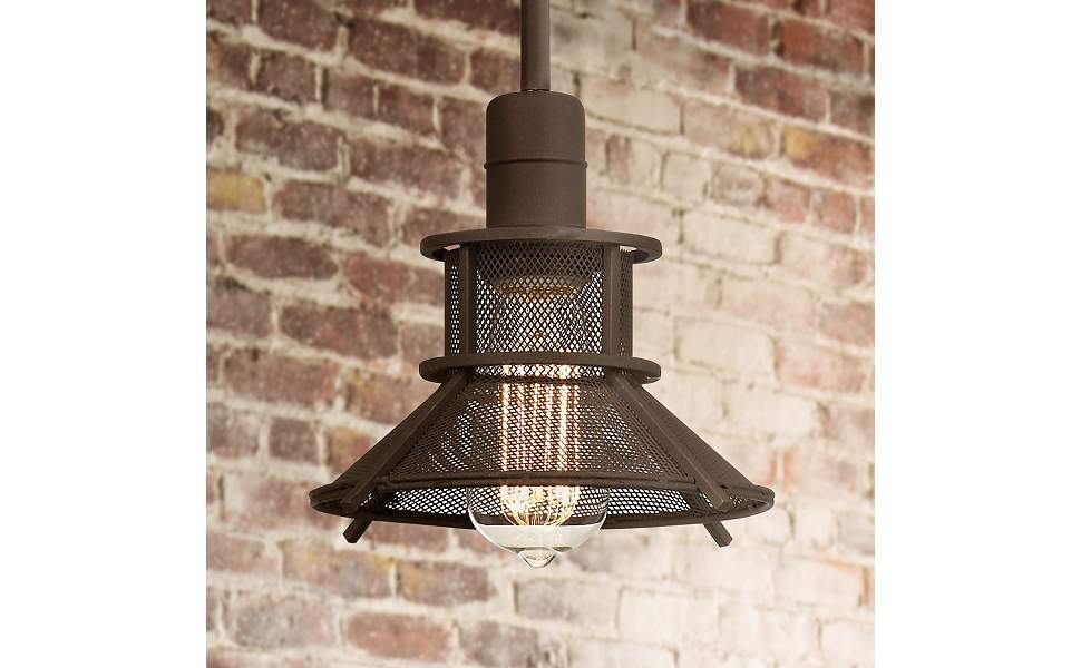 Glasgow Olde Bronze Mini Pendant Light 8 1 2 Wide Modern