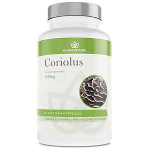 Nature restore coriolus versicolor mushroom turkey tail supplement immune health