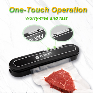 BIBURY Automatischer Vakuumierer Folienschweißgerät Dichtungsmodi Leicht Lebensmittel Vakuumiergerät