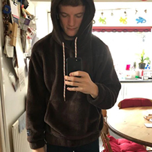 men hoodie fuzzy