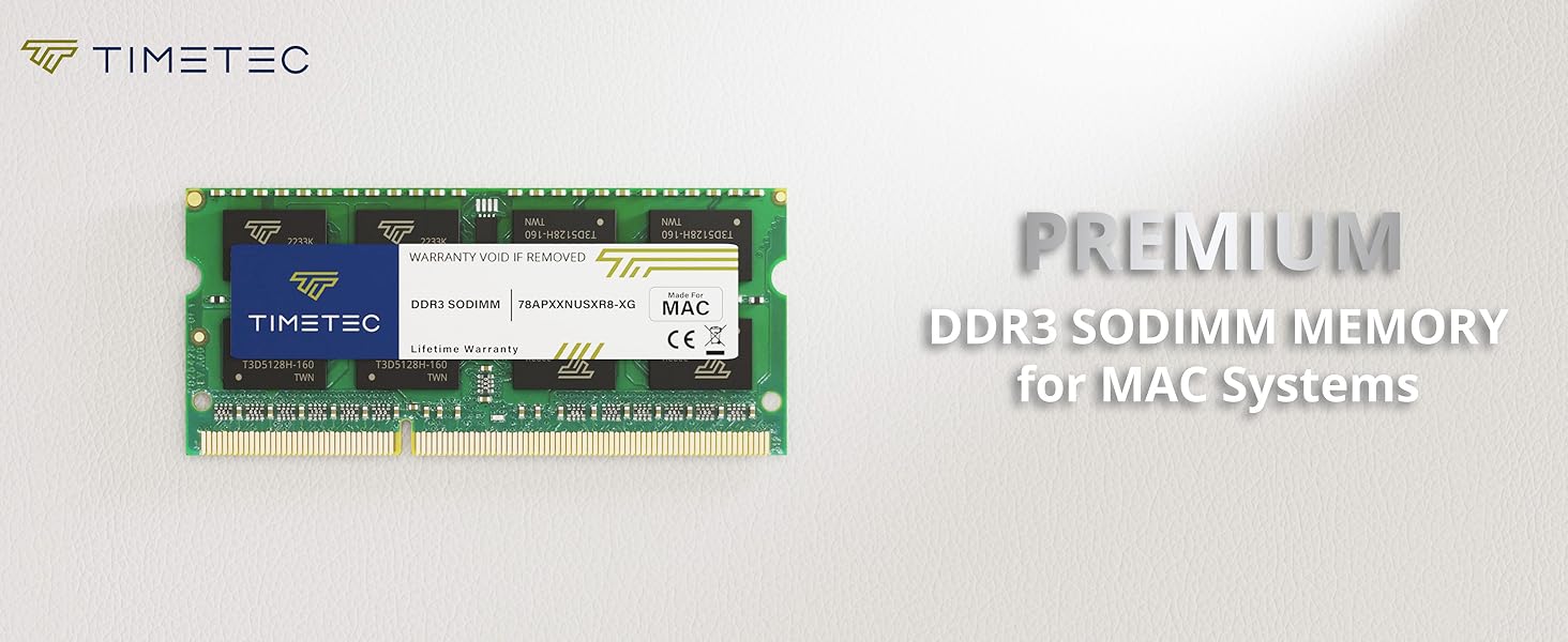 Timetec 16GB KIT(2x8GB) Compatible for Apple DDR3L 1600MHz