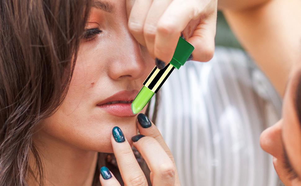 Lippenstift mit Farbwechsel,Natürlicher, nahrhafter Aloe-Lippenbalsam - Langanhaltendes Green Magic