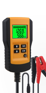 12V Battery Load Tester 100-1700CCA with Battery Analyzer Life Percentage for Car Vehicle Boat