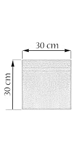 quadratisches Seiftuch 30 x 30 cm