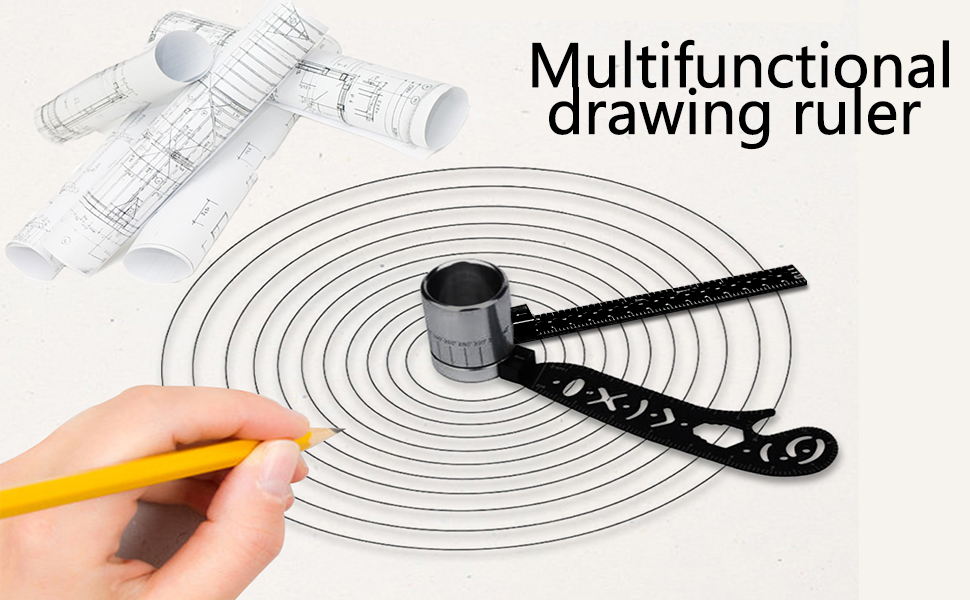 MultiFunction Drawing Tool,Versatile Drawing Tool Curved