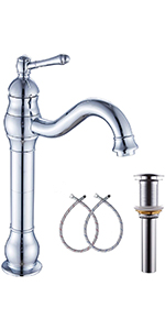 chrome bathroom faucet 3 hole