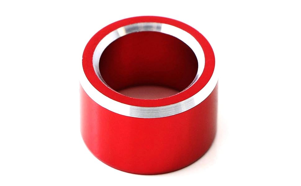 Red Anodized Aluminum Side Mirror Adjustment Button Knob Cover For Subaru
