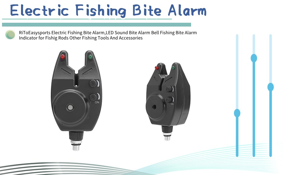 Pack Of 4 Fish Bite Alarm With Alarms Indicator Portable Sea Pole Clip On High Sensitivity Alarms Buzzer Fishing Tackle Sports Gear