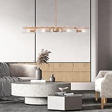 chandelier over table