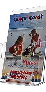 Marketing Holders Bi-fold Brochure Holder with Business Card Holder