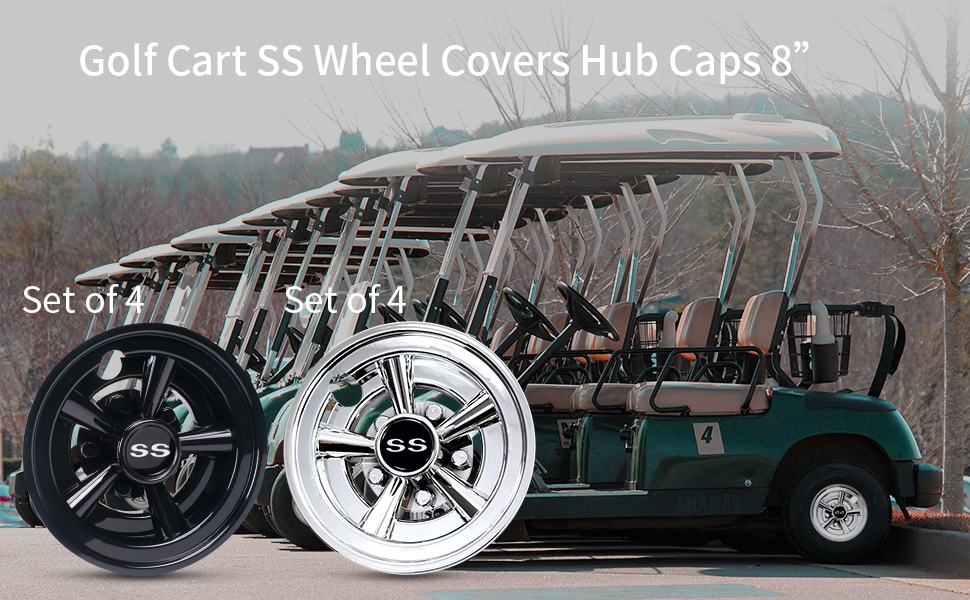 golf car hub caps