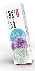 glitter bouncy balls in gift box