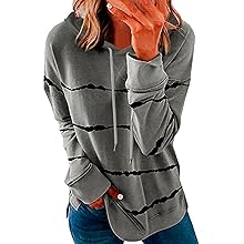 Hoodie Damen Mit Kapuze Gestreift