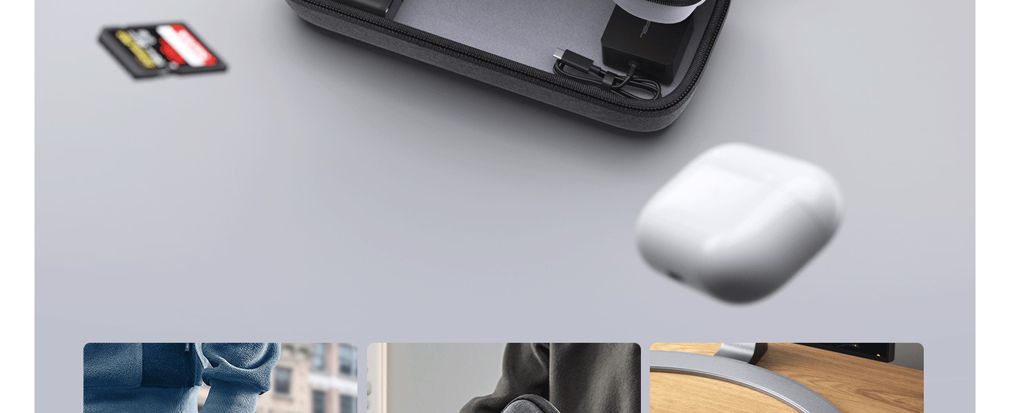 JSAUX Carrying Case Compatible with Steam Deck, Protective Hard Shell