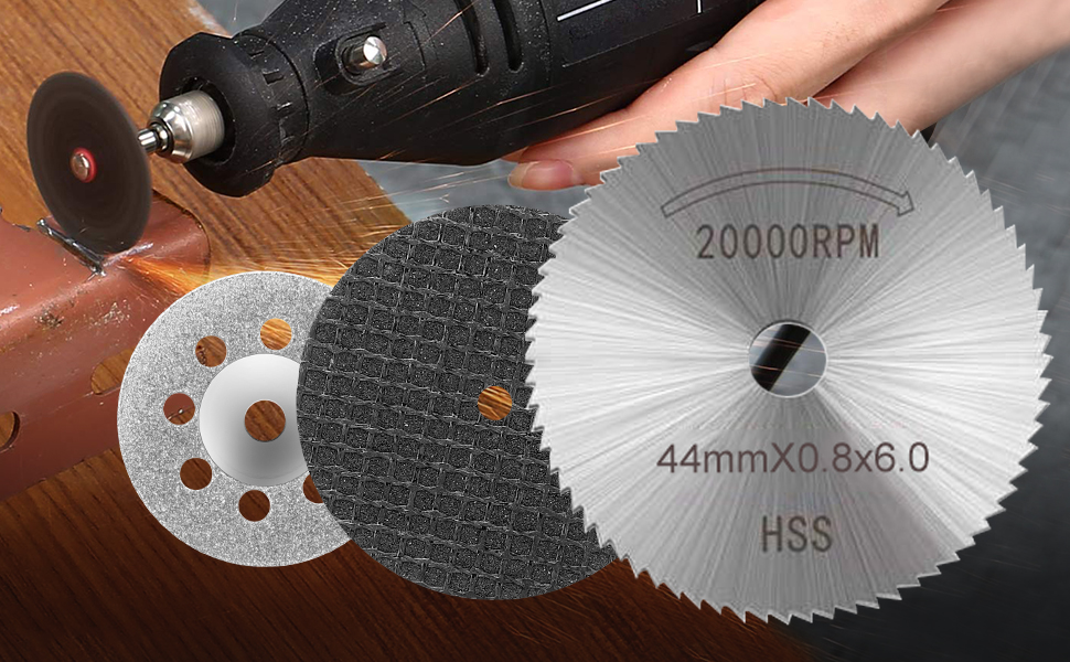 60Pcs Cutting Wheel Set for Rotary Tool, SUNJOYCO Resin Cut Off Wheels