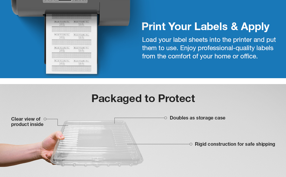 print at home clamshell storage
