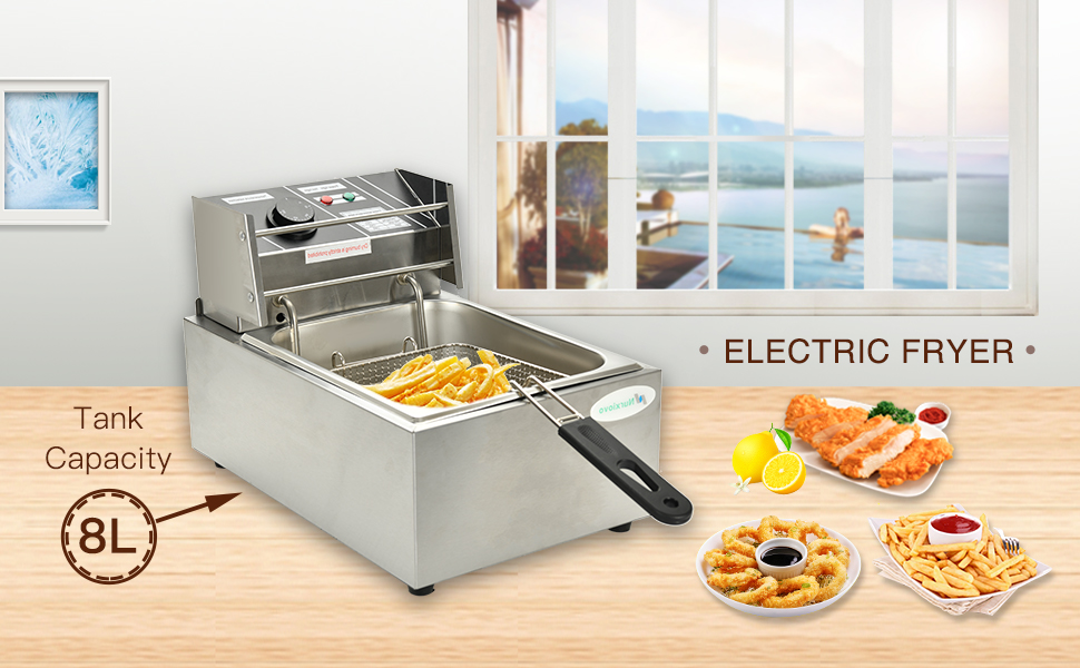 Amazon.com: Electric Deep Fryer -Nurxiovo 8Liter Commercial Small