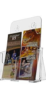 Marketing Holders Dual Tri-Fold or One Magazine Holder Display Stand