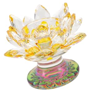 Amazon｜CORHAD クリスタルキャンドルホルダー 蓮の花の燭台