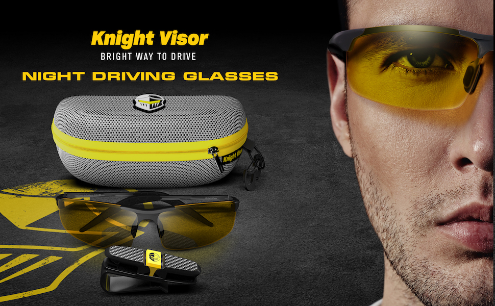 Knight visor night driving glasses Clearance
