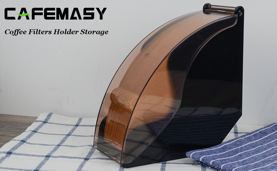 CAFEMASY Coffee Filter Holder Storage Coffee Filter Paper