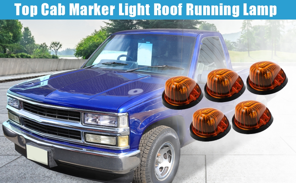 A ABSOPRO Top Cab Marker Light Roof Running Lamps Yellow