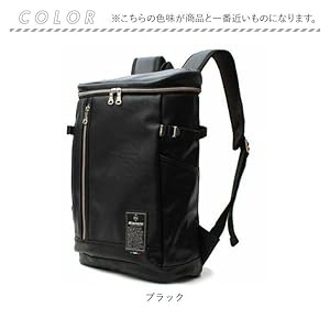 黒い合成皮革バックパック Amazon | [ビアンキ] リュック スクエア型 バックパック メンズ