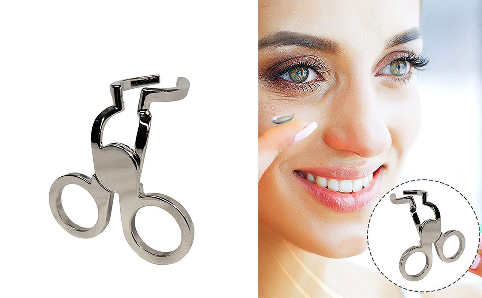 Kontaktlinsen-Augenlidstretcher - Augenlinsen-Einführgerät - Brillenclips unterstützen die