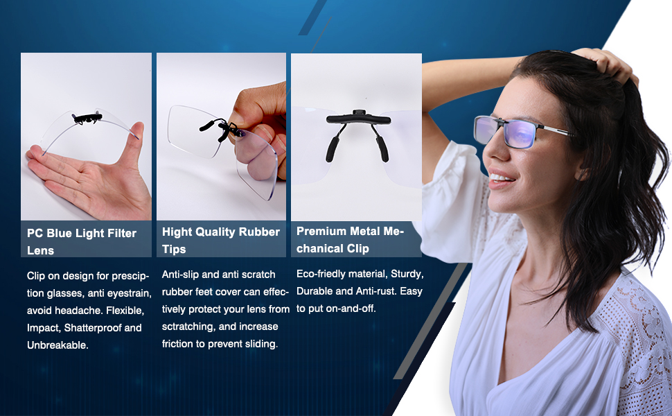 clip on blue light glasses