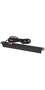 1U Rack Mount PDU 8 Outlet