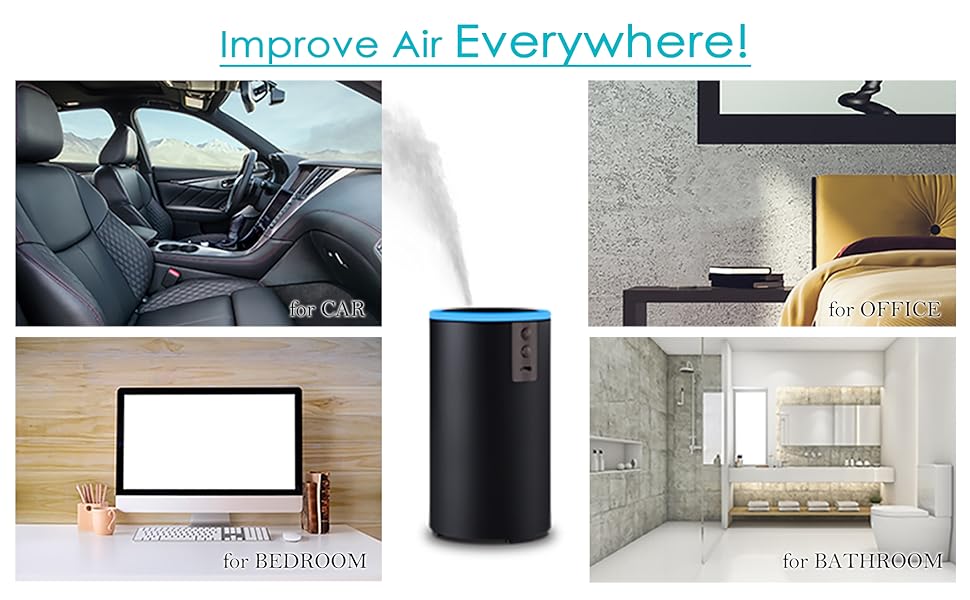 will not be clogged by your oils, other car humidifier on amazon need a sponge wick to transport