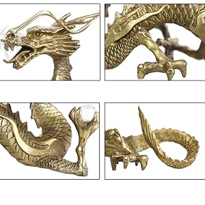 Amazon.co.jp: 昇運金龍 龍 水晶玉持ち金龍 水杯 20mm玉水晶