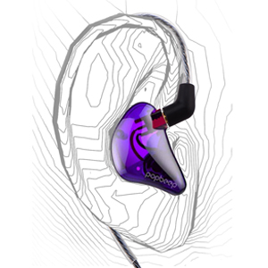 Purple Ergonomic Memory Ear-hook