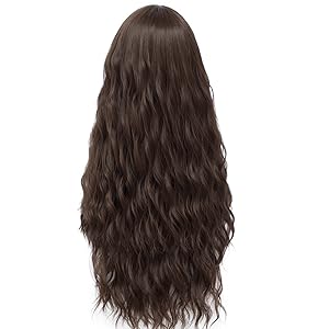 Brown wig with bangs