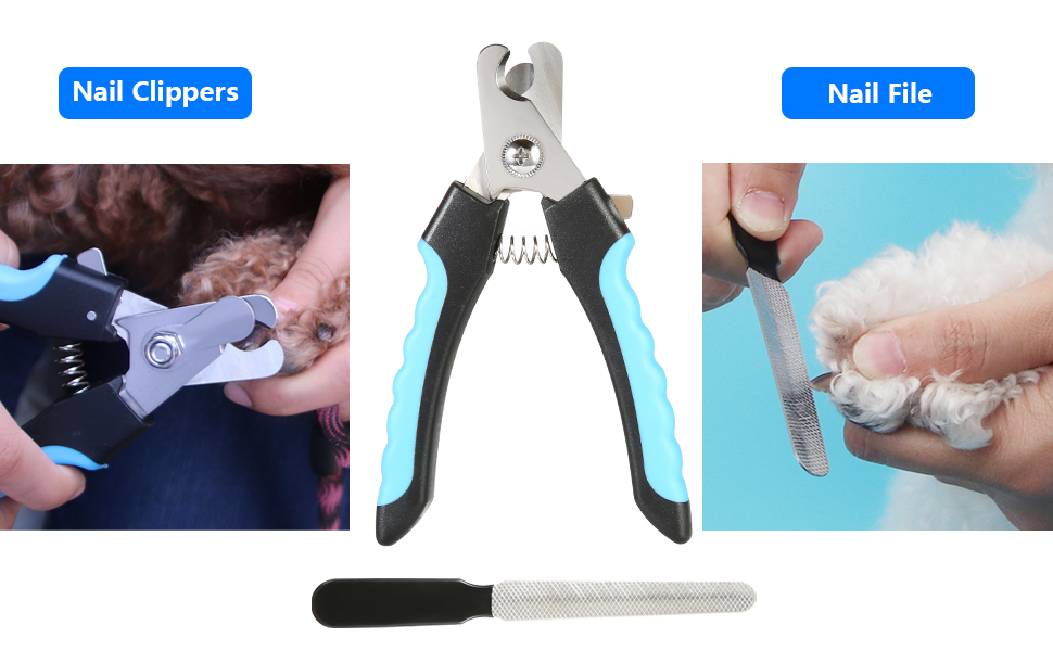TOPGOOSE Dog Grooming Scissors Set, Safety Round Tip Grooming Tools 6